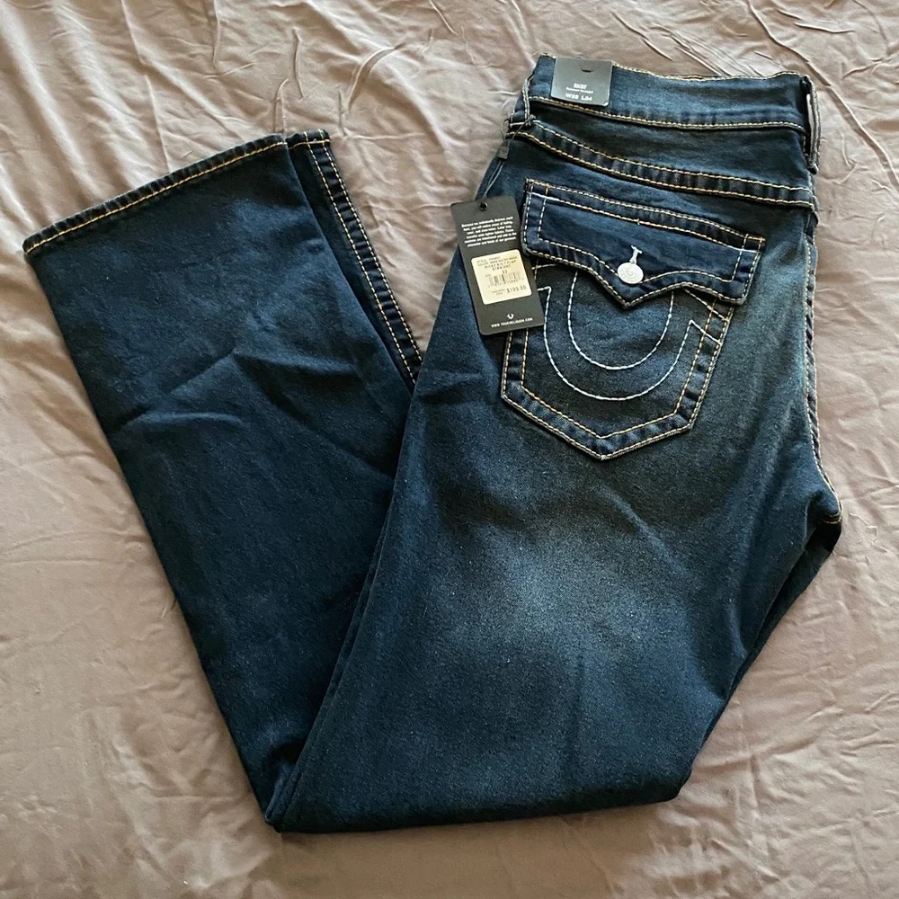 True Religion Ricky Dark Blue Denim Jeans